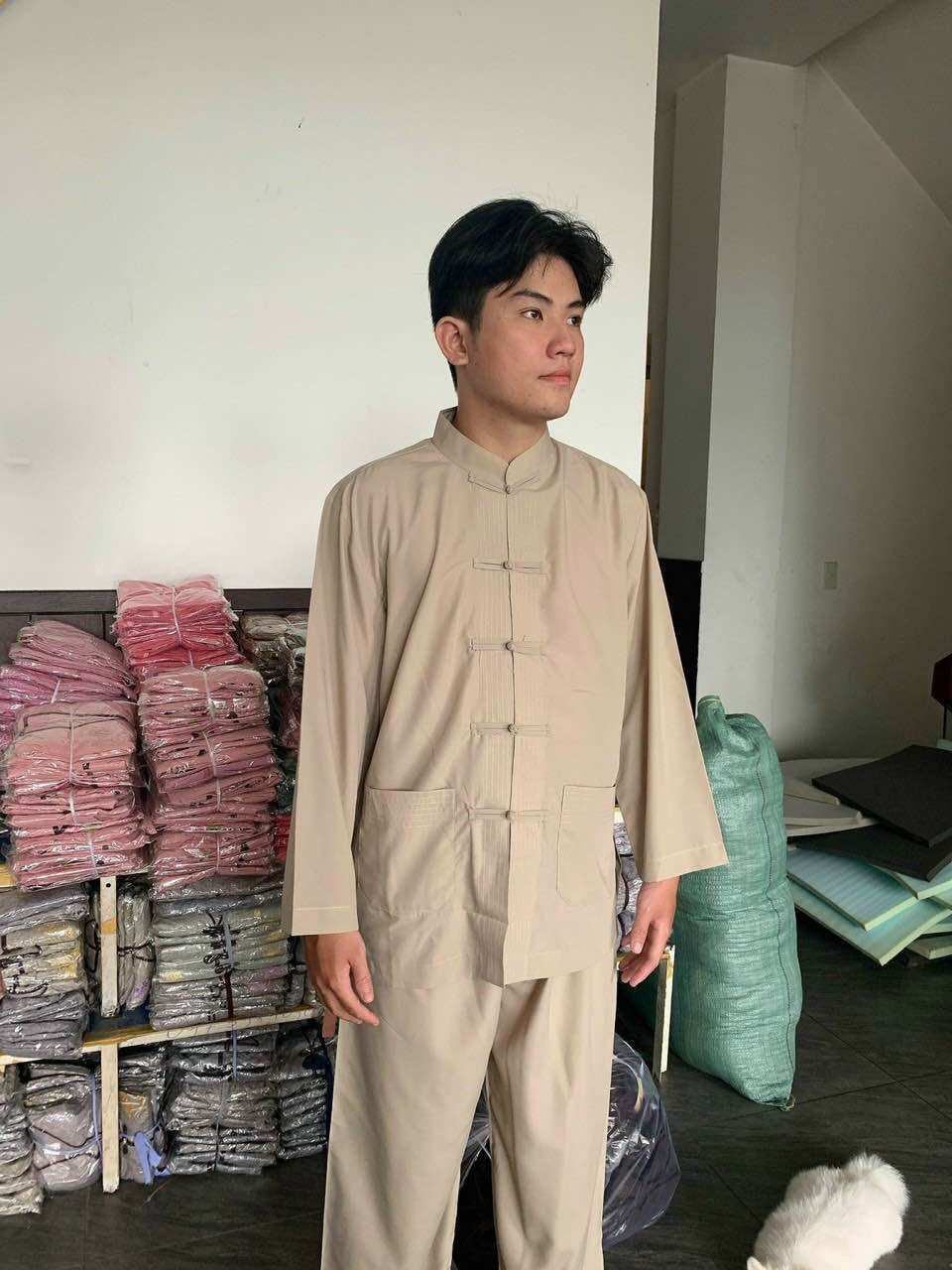 Đồ đi chùa mẫu lảnh tụ nam nút thắt