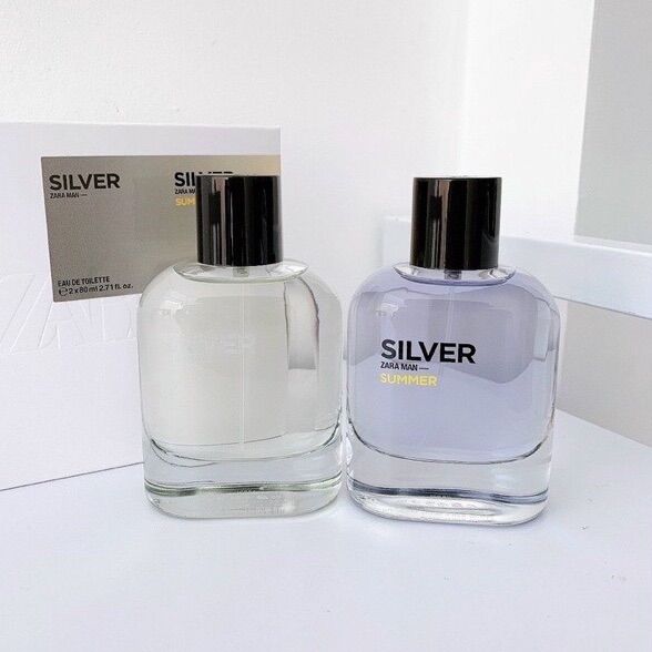 Set nước hoa nam zara man silver + man silver summer edt 100ml .