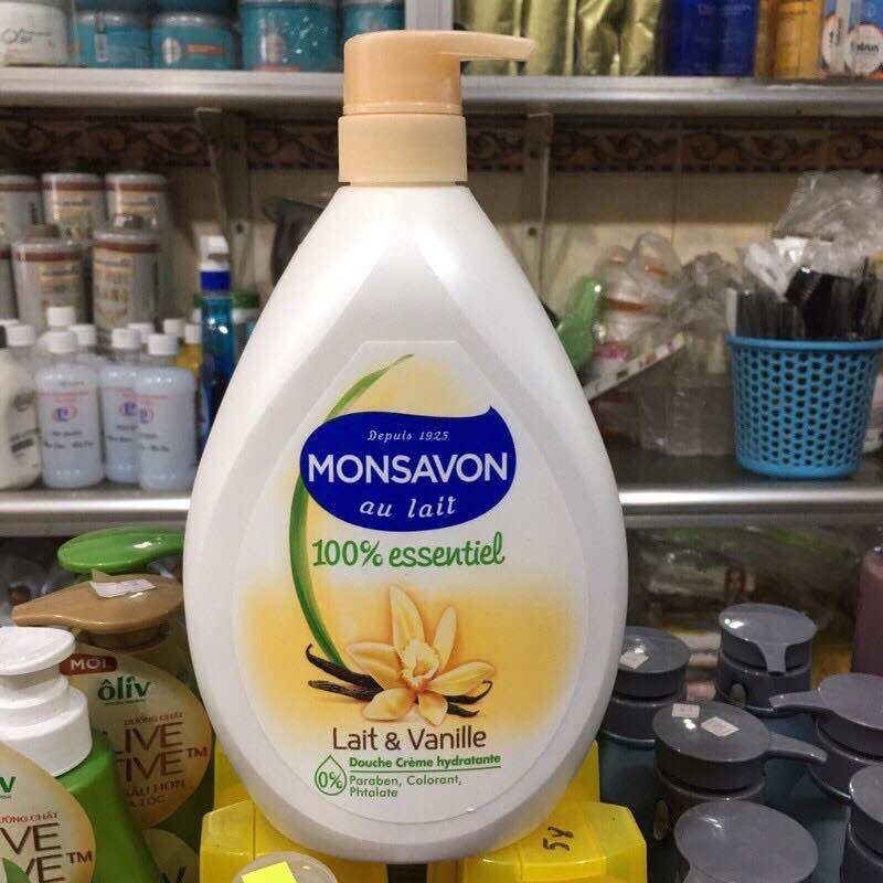 Sữa tắm Monsavon chiết xuất sữa& vani 1L