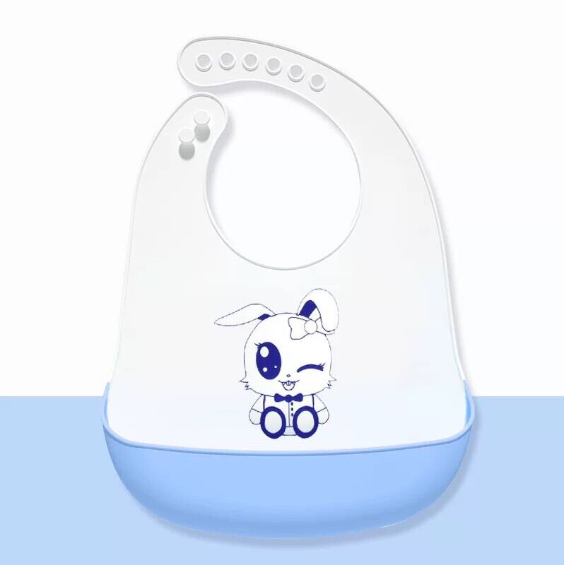Yếm máng Silicon mềm mại dành cho bé tập ăn