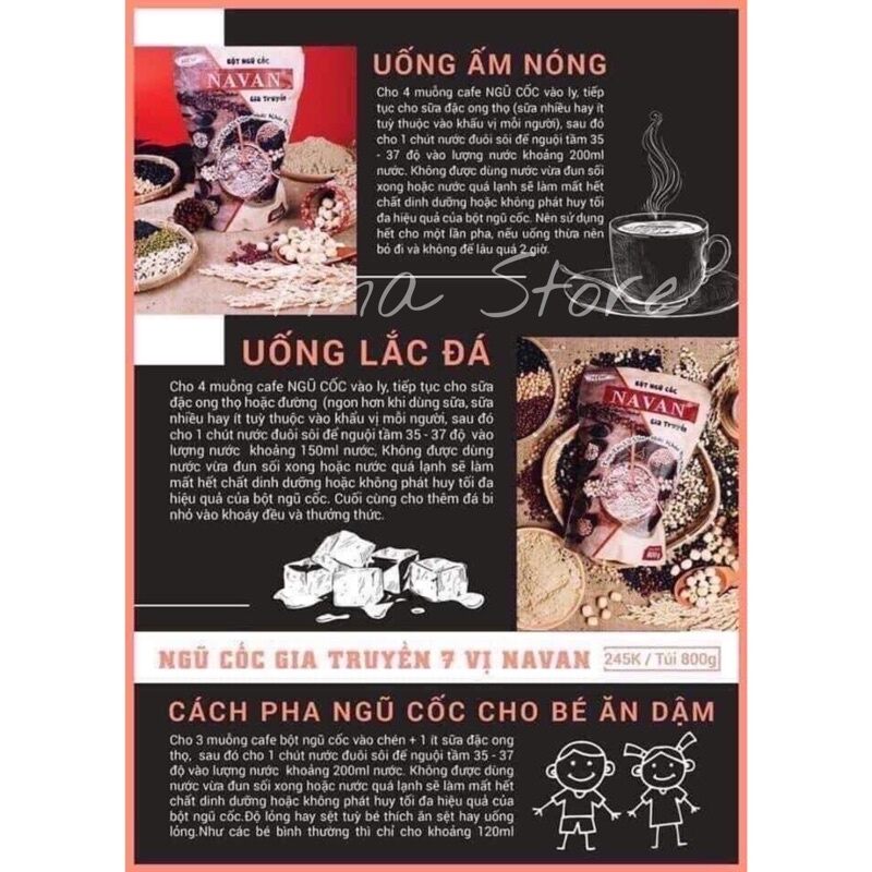 [Giá sỉ] Ngũ cốc NAVAN chính hãng túi 800g