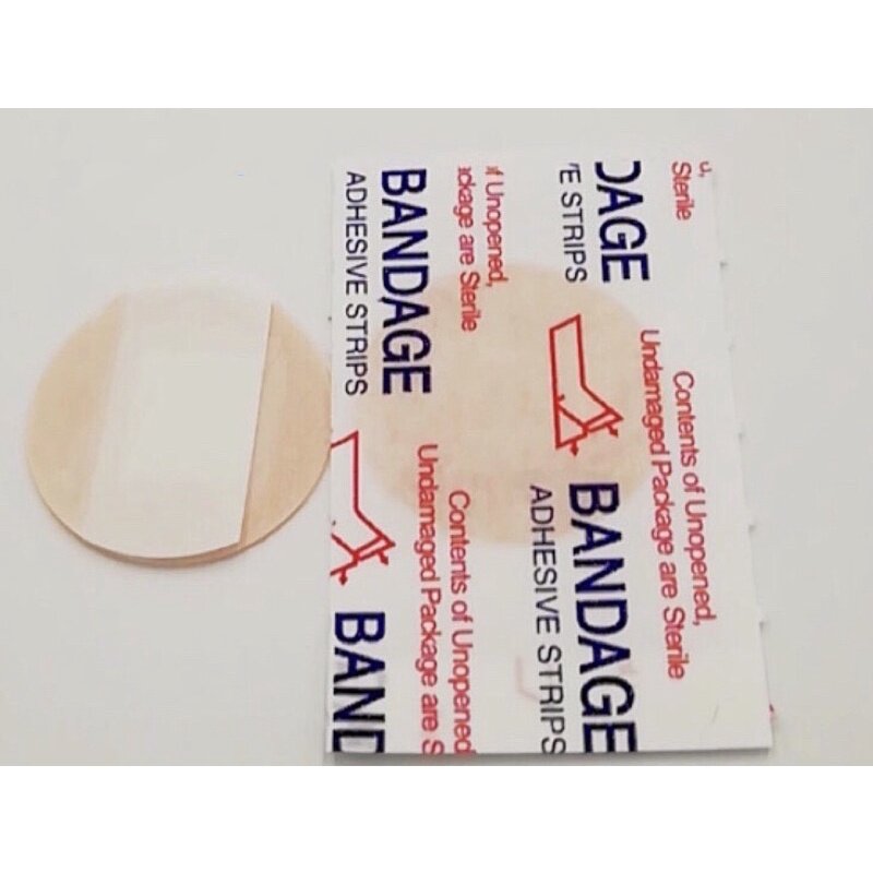 COMBO 100 miếng dán cấy chỉ tròn BANDAGE. Băng keo cá nhân tròn