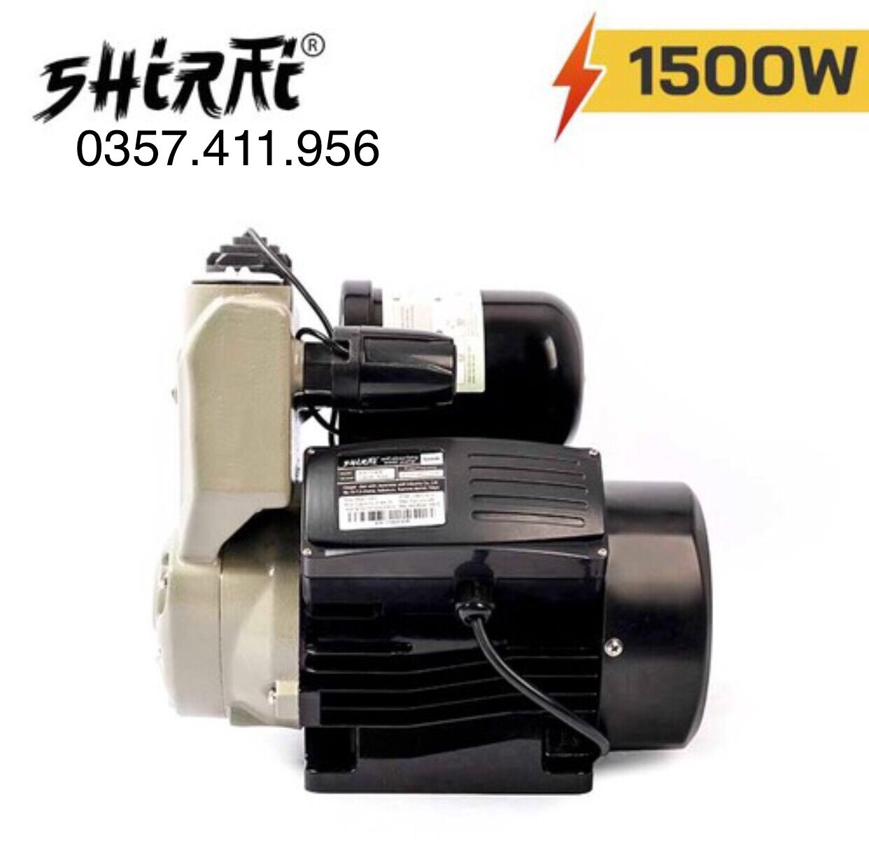 Máy bơm tăng áp nước nóng shirai 1500w jlm 1500a