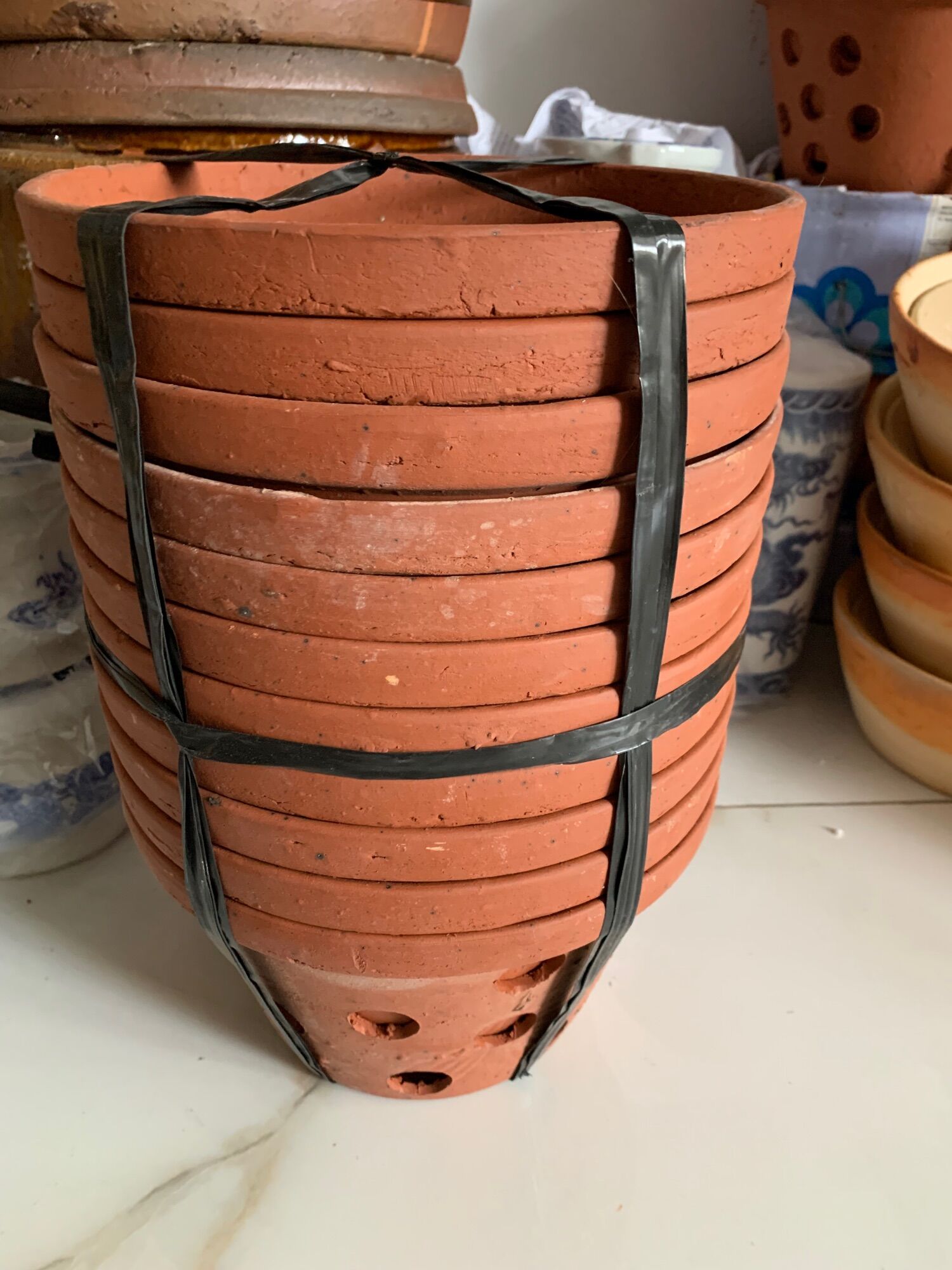 Chậu lan đất nung 17cm