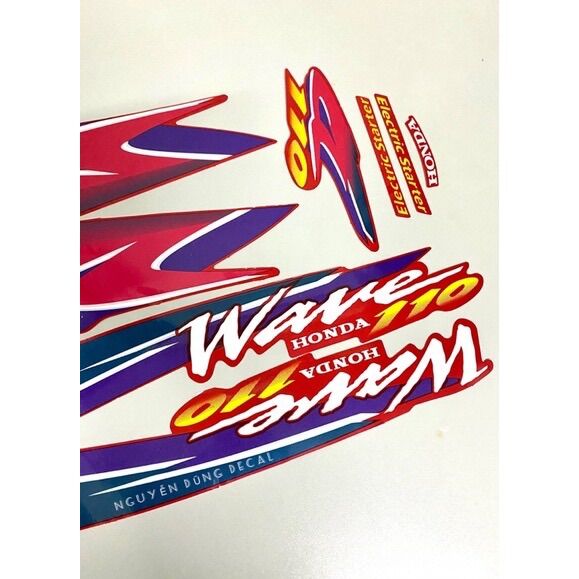 Tem Wave Thái 110 (3 lớp) màu đỏ đời 1999