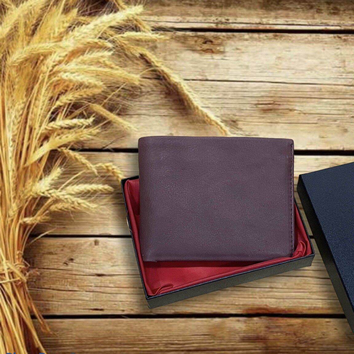 Vi Da Bò Ý khóa Đồng VDY02 bóp da nam cao cấp dáng ngang ba màu bảo hành 5 năm fullbox