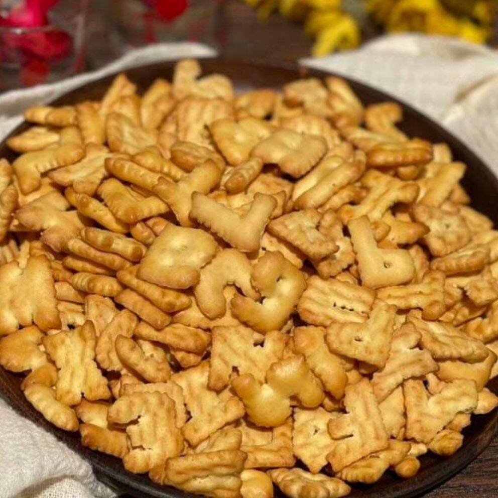 Bánh chữ cái abc 1kg (Bánh quy mặn tuổi thơ 1kg)