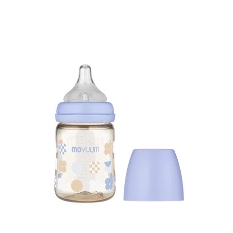 Bình sữa moyuum cỏ 4 lá Tím 170ml/270ml cho bé