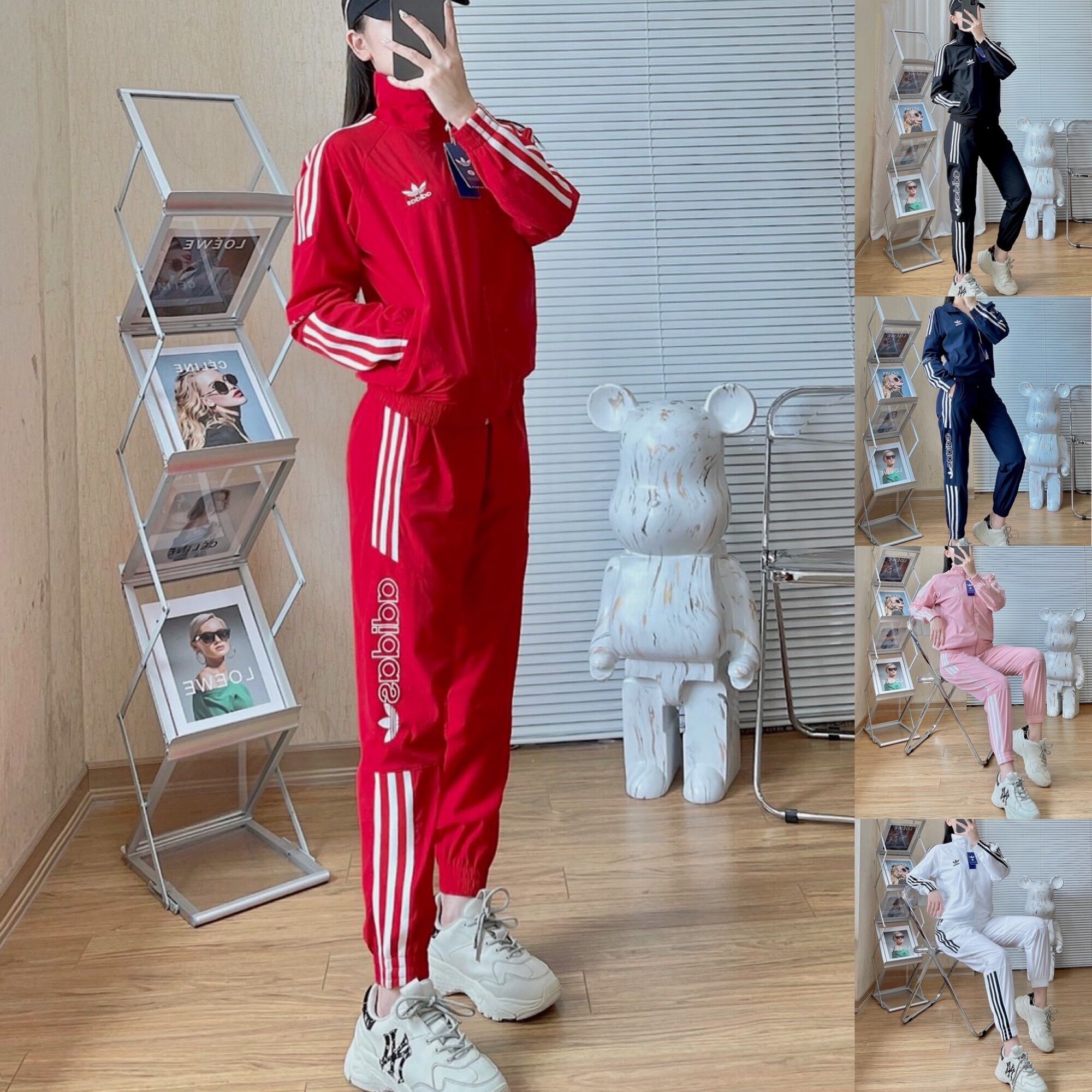 Bộ Thể Thao Adidass 2023 Gió Mềm 2 lớp full tem tag chuẩn hãng