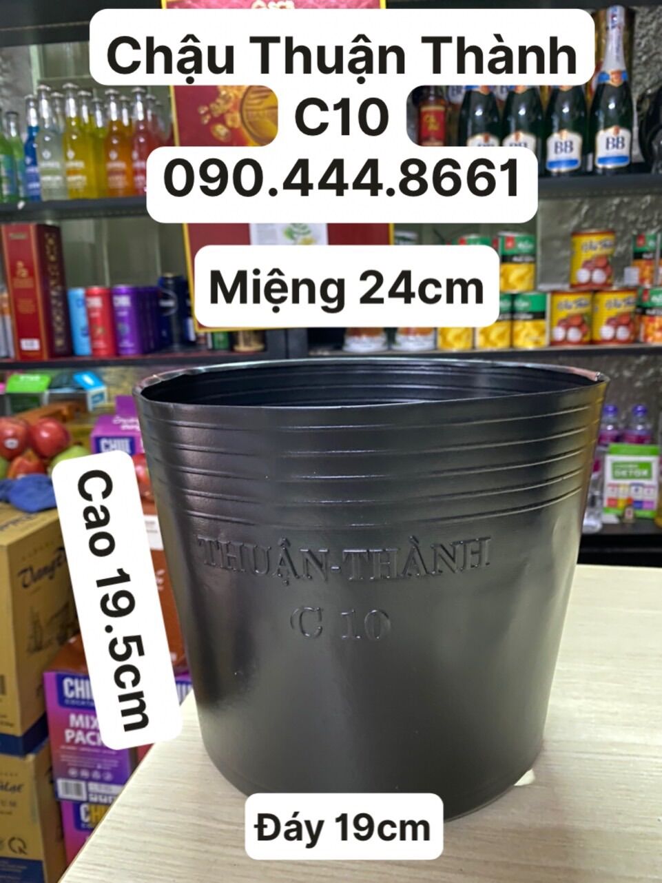 Combo 100 cái chậu nhựa mềm thuận thành trồng cây -mẫu c10