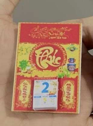 Mô hình cuốn lịch 1/12