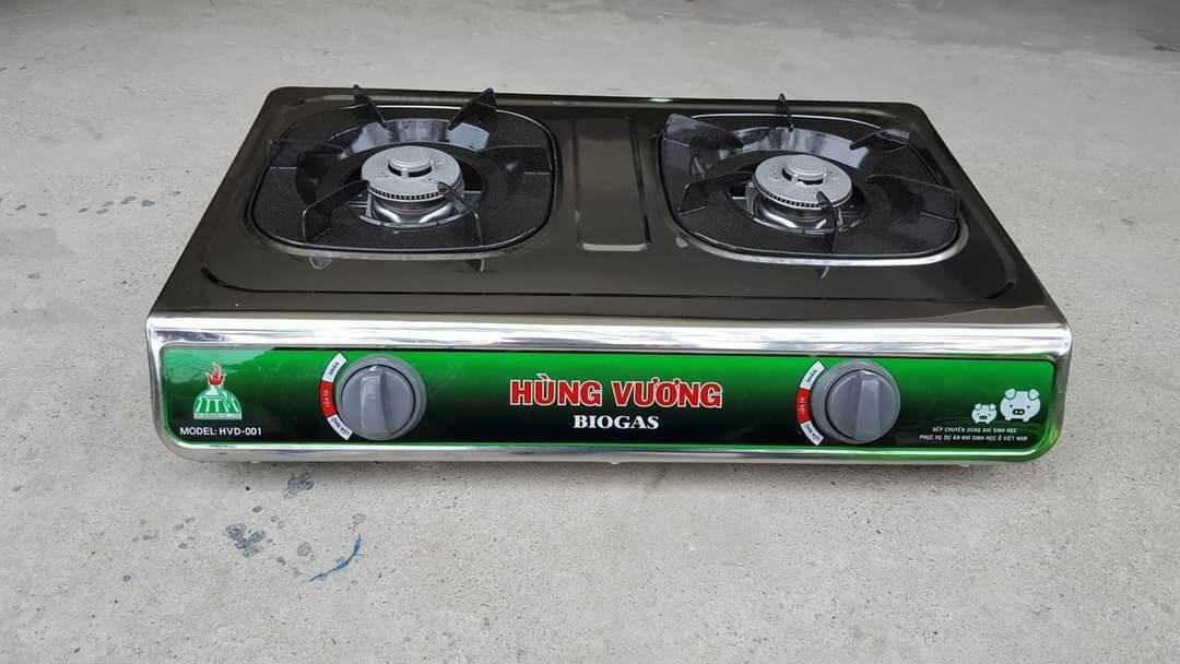 bếp biogas đôi inox Hùng Vương