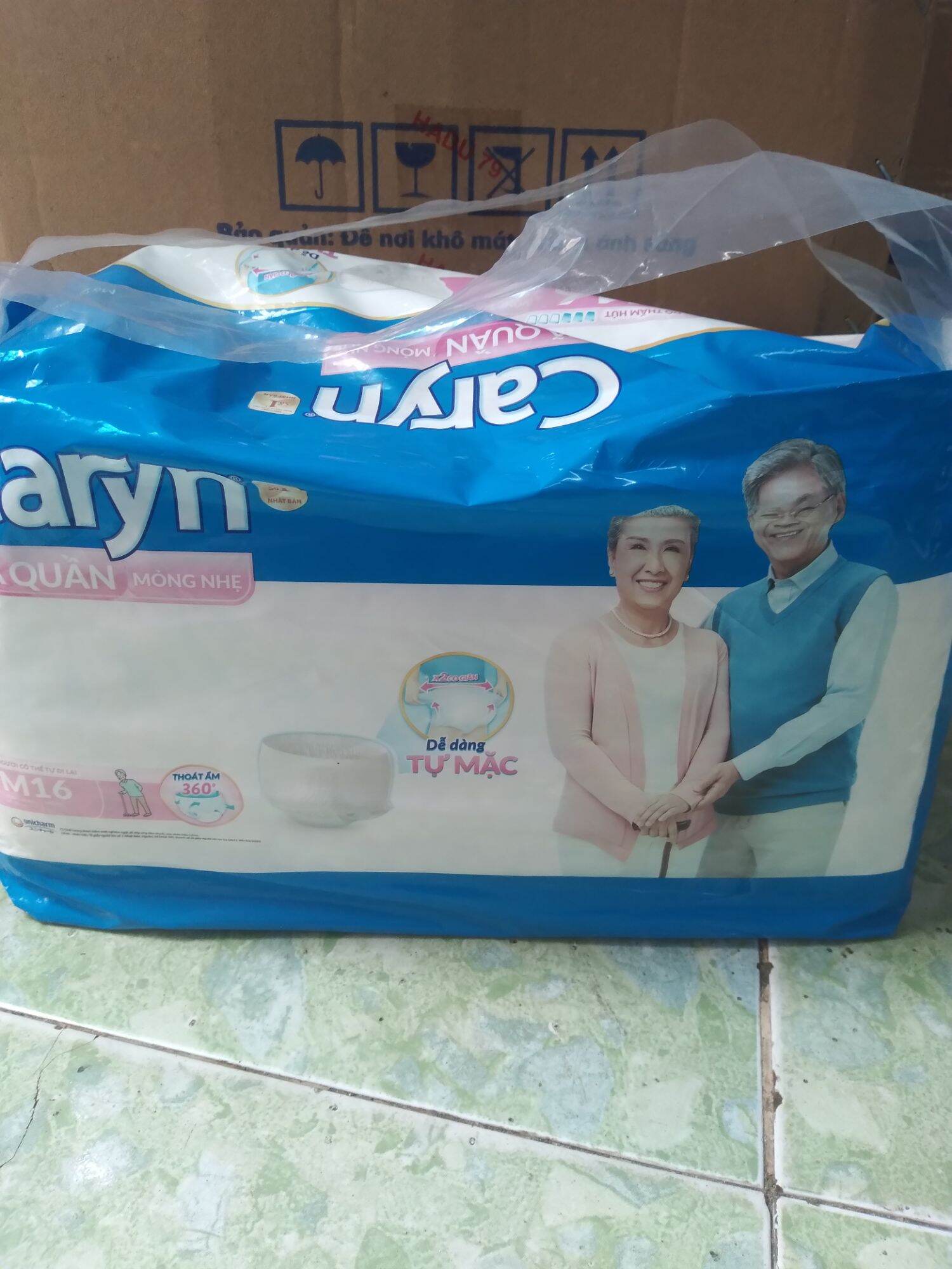 Tã quần caryn M16 [ Tặng 2 miếng]  loại mỏng nhẹ
