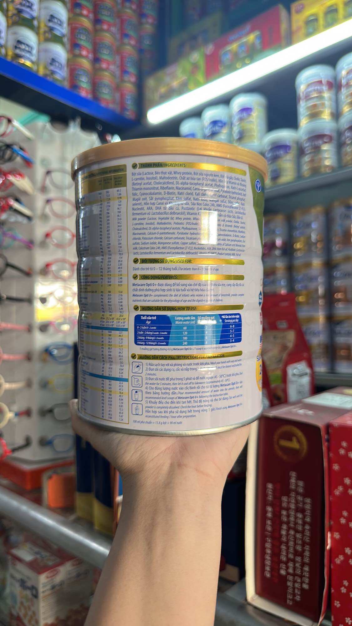 [Mẫu Mới]Sữa Meta Care Gold 0+ 900g (cho trẻ từ 0 – 6 tháng)