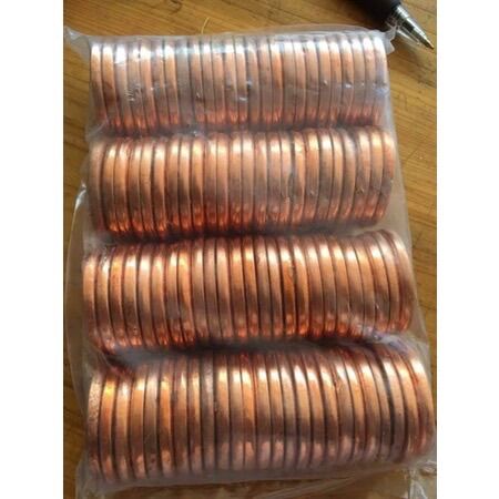 Túi 100 chiếc gioăng cổ pô bằng đồng dùng cho xe số