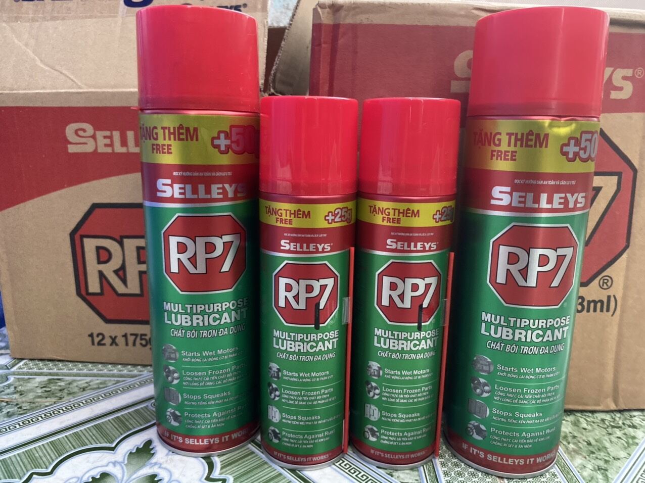 RP7 chai tẩy rỉ sét, bình xịt rỉ sét mẫu mới nhất