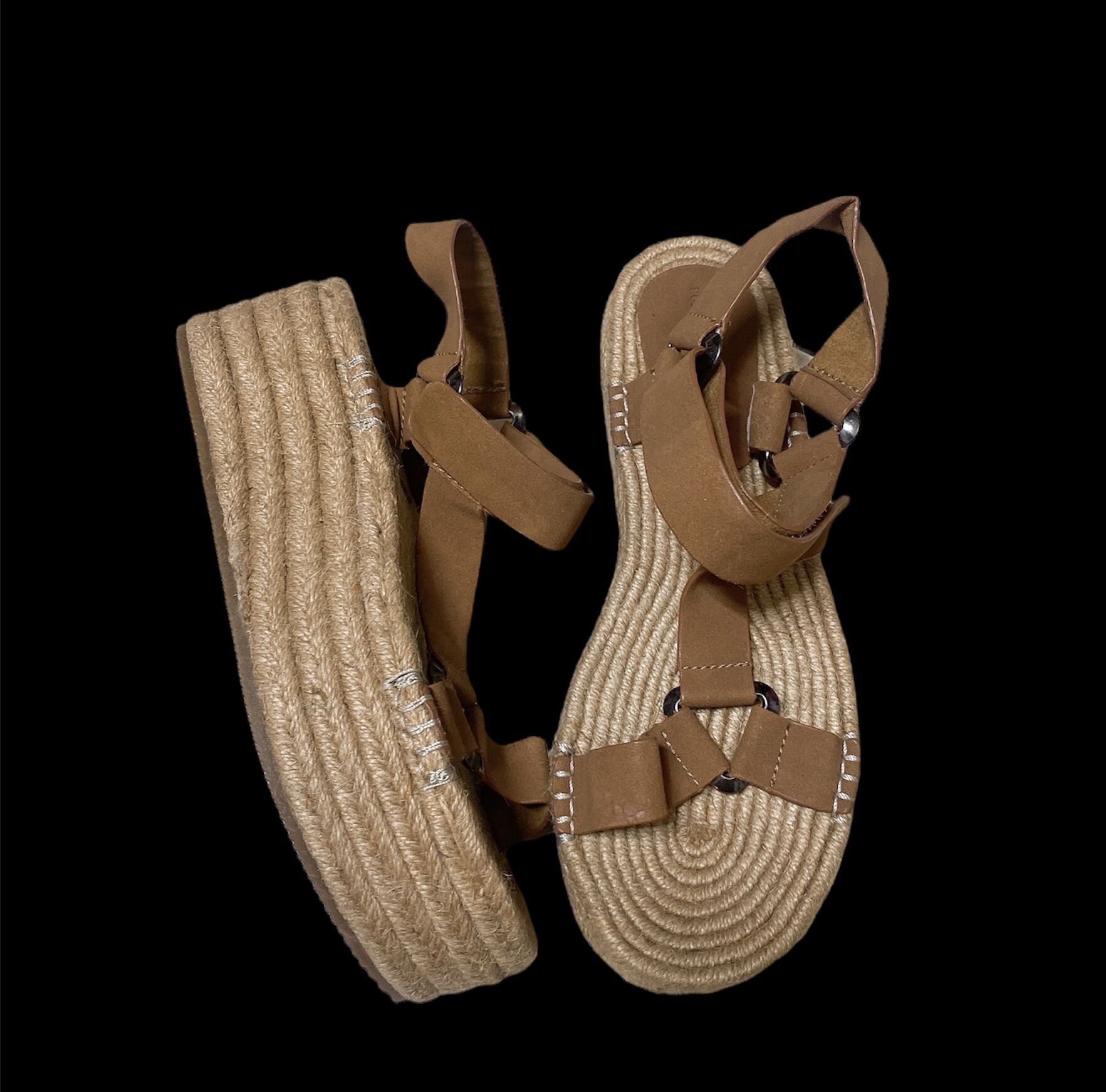Sandal đế cói Pull&Bear chuẩn xuất.