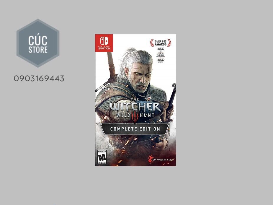 Đĩa chơi game SWITCH: The Witcher 3 Wild Hunt Completed edtion