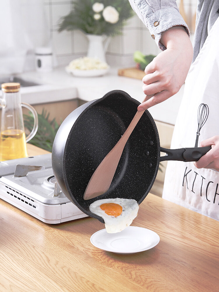 Nồi Nấu Súp Đá Lúa Mì Không Dính Bằng Hợp Kim Nhôm Nồi Nấu Ăn Kiểu Nhật Dùng Tại Nhà Nồi Nấu Sữa 20cm