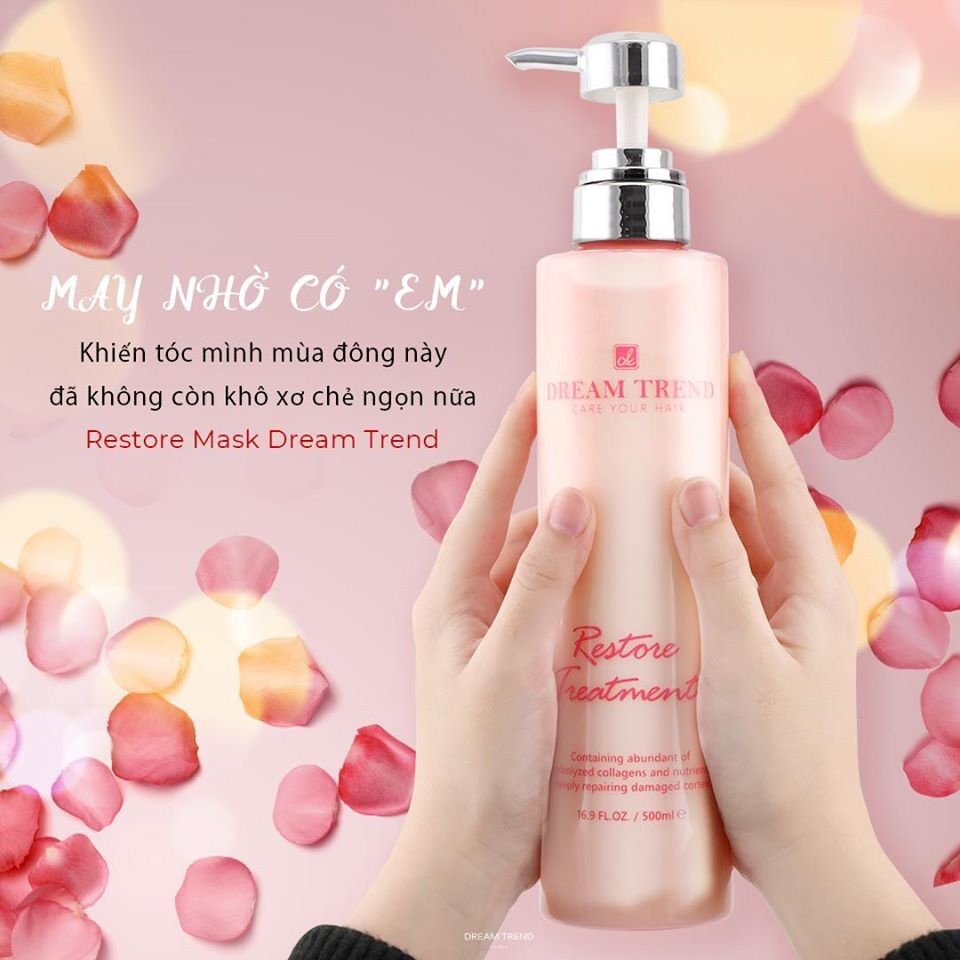 [Thanh lý tồn Hsd 04/2026]Mặt nạ tóc Dream Trend Restore Treatment - Kem ủ phục hồi tóc