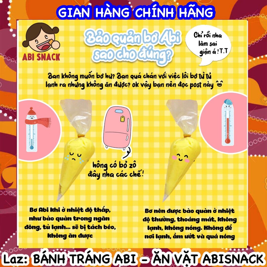 Túi sốt bơ vàng Abi bán lẻ
