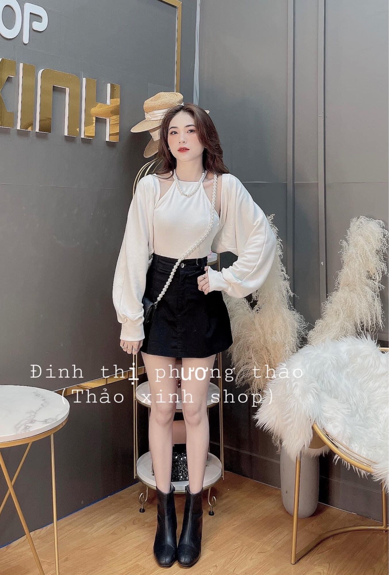 Set áo 2 món áo yếm + khoác tay phồng🔥🌞