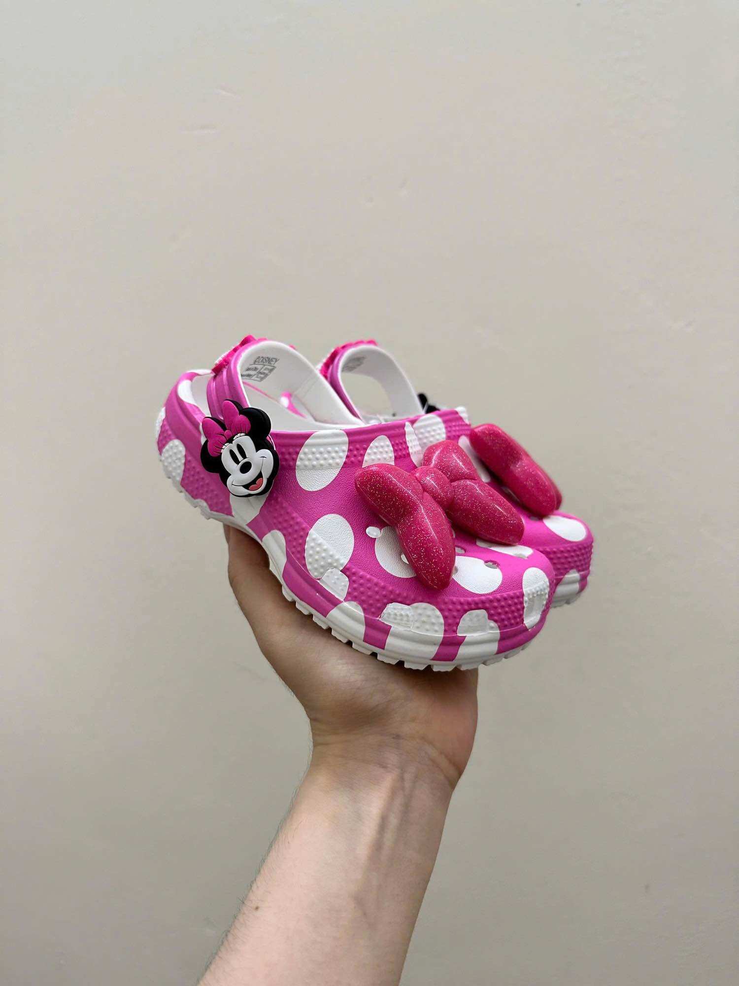 Sục crocs chính hãng trẻ em minnie hồng. C.roc.s shoes giầy dép thời trang nam nữ trẻ em xịn