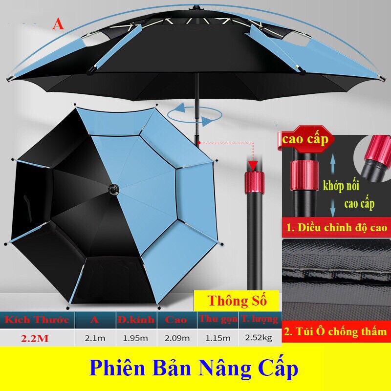 [Hàng Đẹp] ô dù câu Cá che mưa che nắng