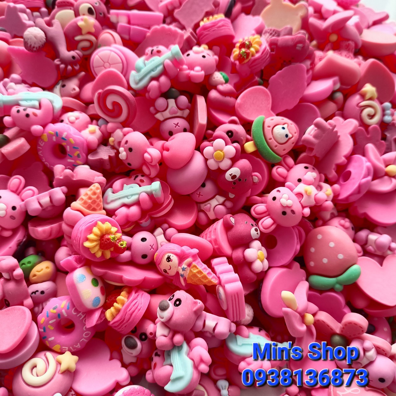 Set 100 charm theo tone màu (có trùng nhiều hình)