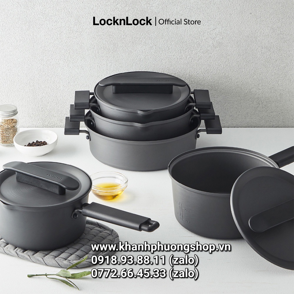 Nồi nấu nhanh one-cook lock&lock 18,20,22cm