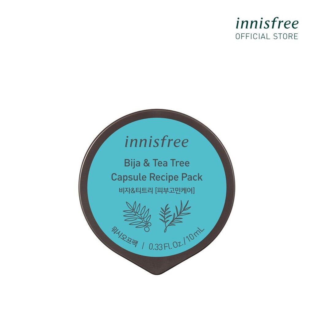 Mặt Nạ Ngủ Dạng Hủ Từ Bija Và Cây Trà Innisfree 10Ml [Chính Hãng]