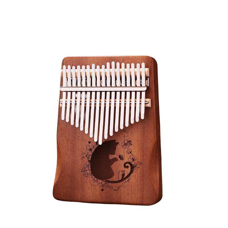 (HOT) Đàn Kalimba 17 phím gỗ cao cấp chính hãng FREESHIP màu nâu