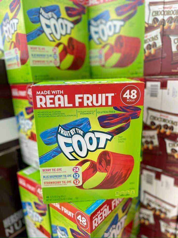 Kẹo cuộn vị trái cây FOOT USA-Hộp 1.02KG (48 cuộn)