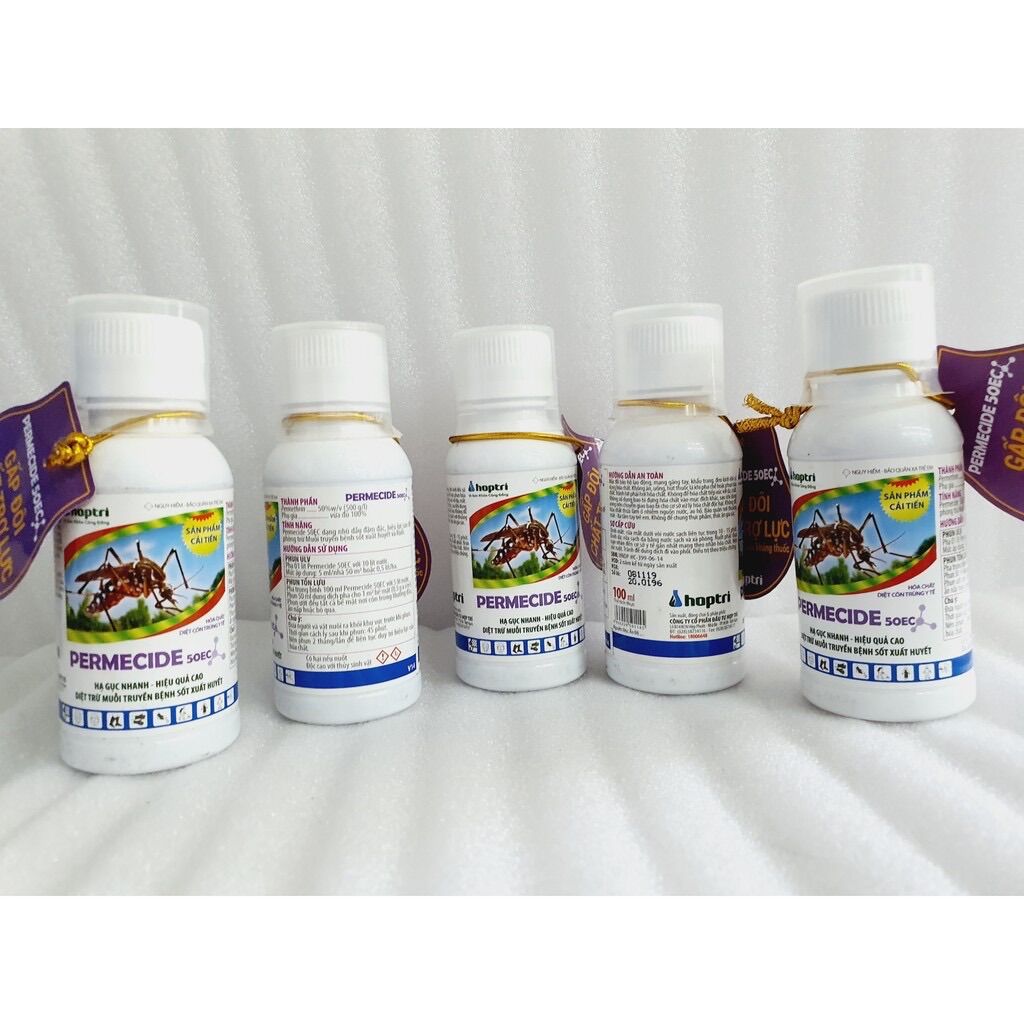 Combo 2 chai thuốc diệt muỗi PERMECIDE 50EC (100ml) + DONA USA 150SC (50ml)