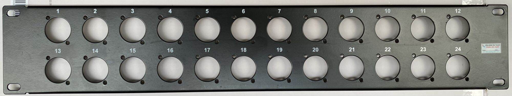 Thanh Panel GHS bắt tủ máy 8 12 24 lỗ không jack