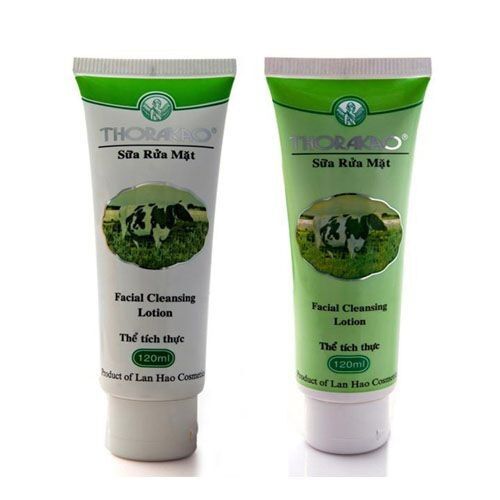 Thorakao - sữa rửa mặt trắng da sữa bò trắng -xanh 120g