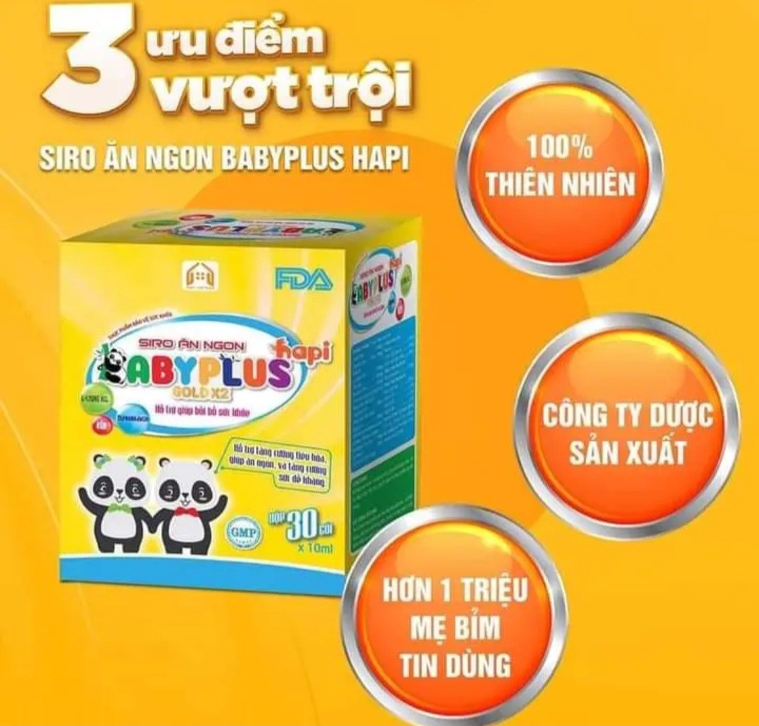 Siro Ăn ngon Baby Plus hapi