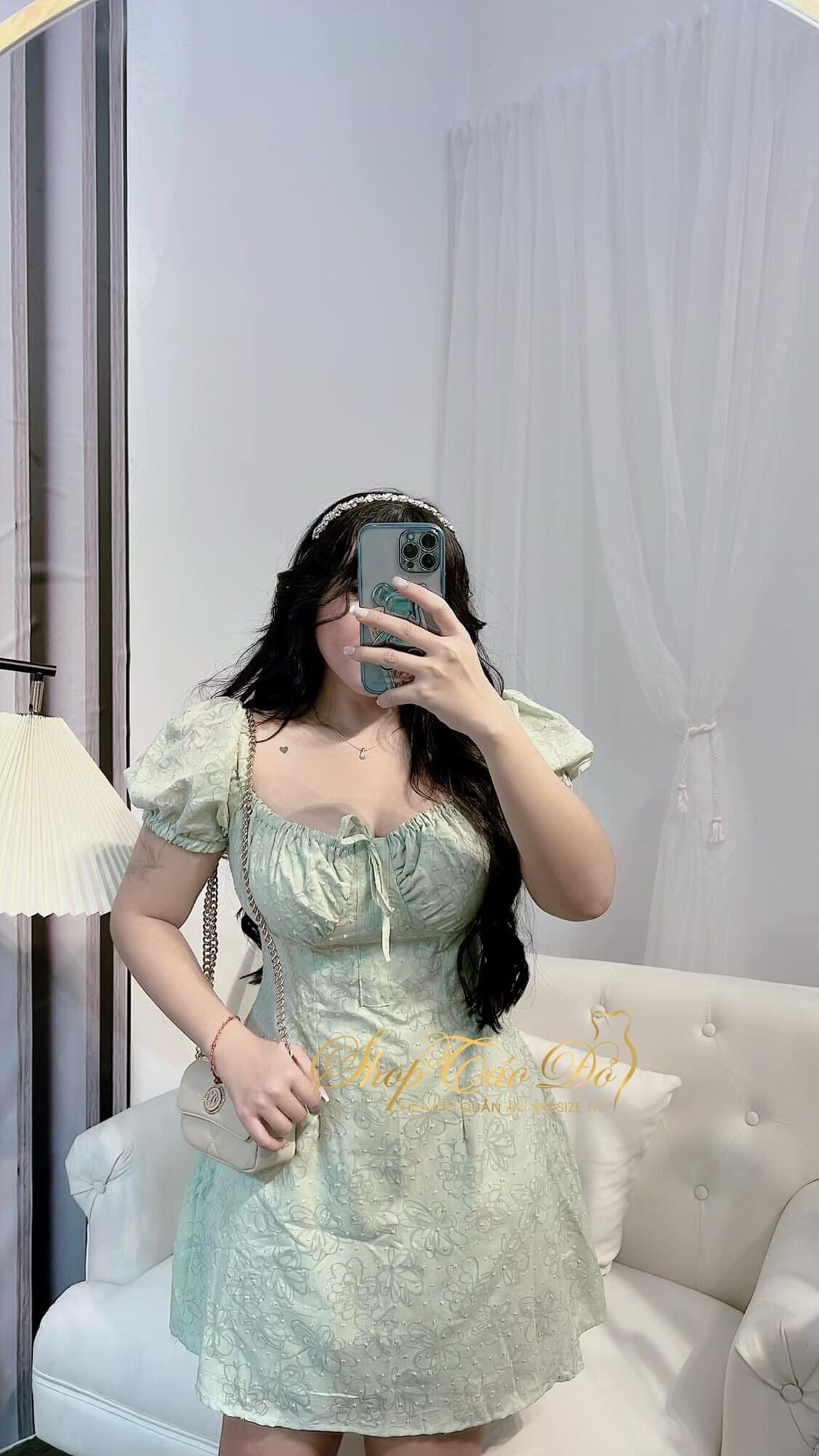 (SHOP TÁO ĐỎ BIGSIZE 50kg đến 90kg) ĐẦM REN ĐI CHƠIĐI BIỂN DÁNG CHỮ A