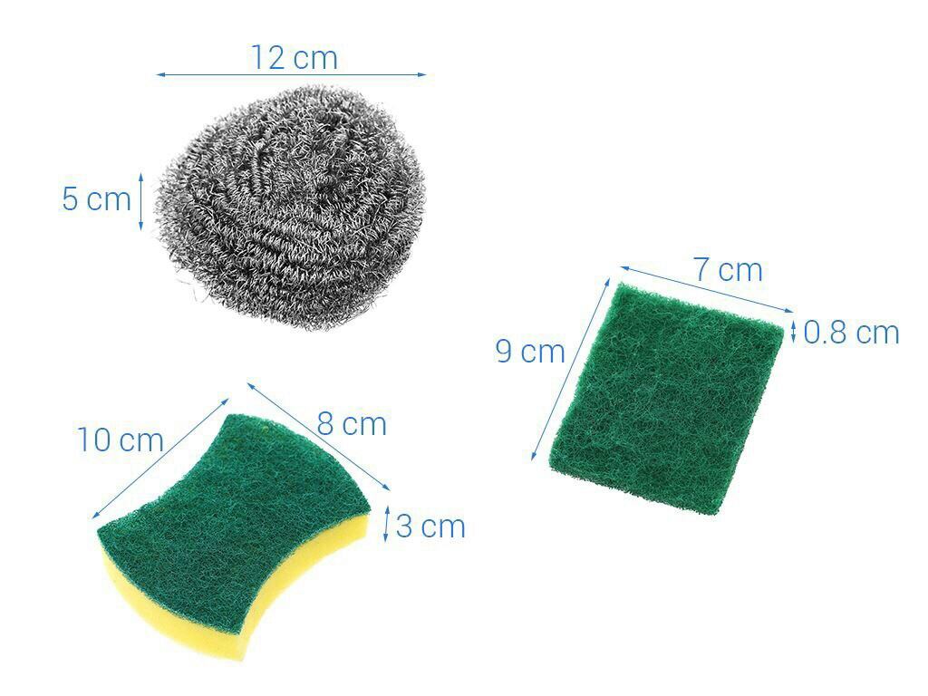 Combo 3 miếng rửa chén giá rẻ