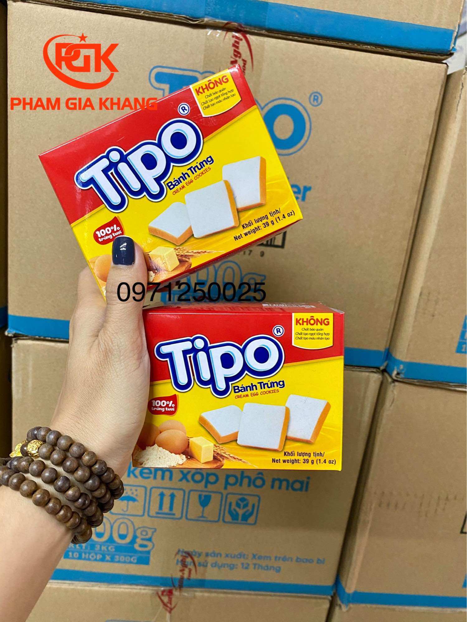 Giá sỉ thùng bánh tipo trứng nướng 39gr