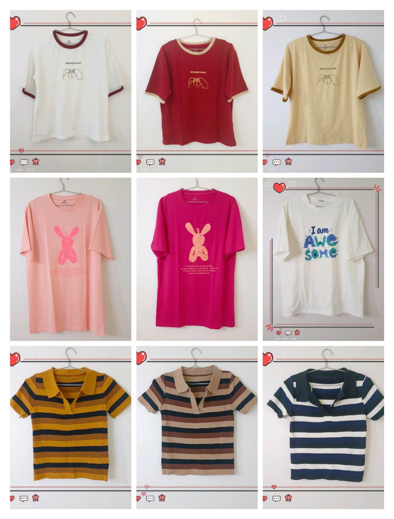 Áo thun nữ COTTON basic xinh xắn, thoải mái cho nàng mặc cả tuần nhà Ms.Simple