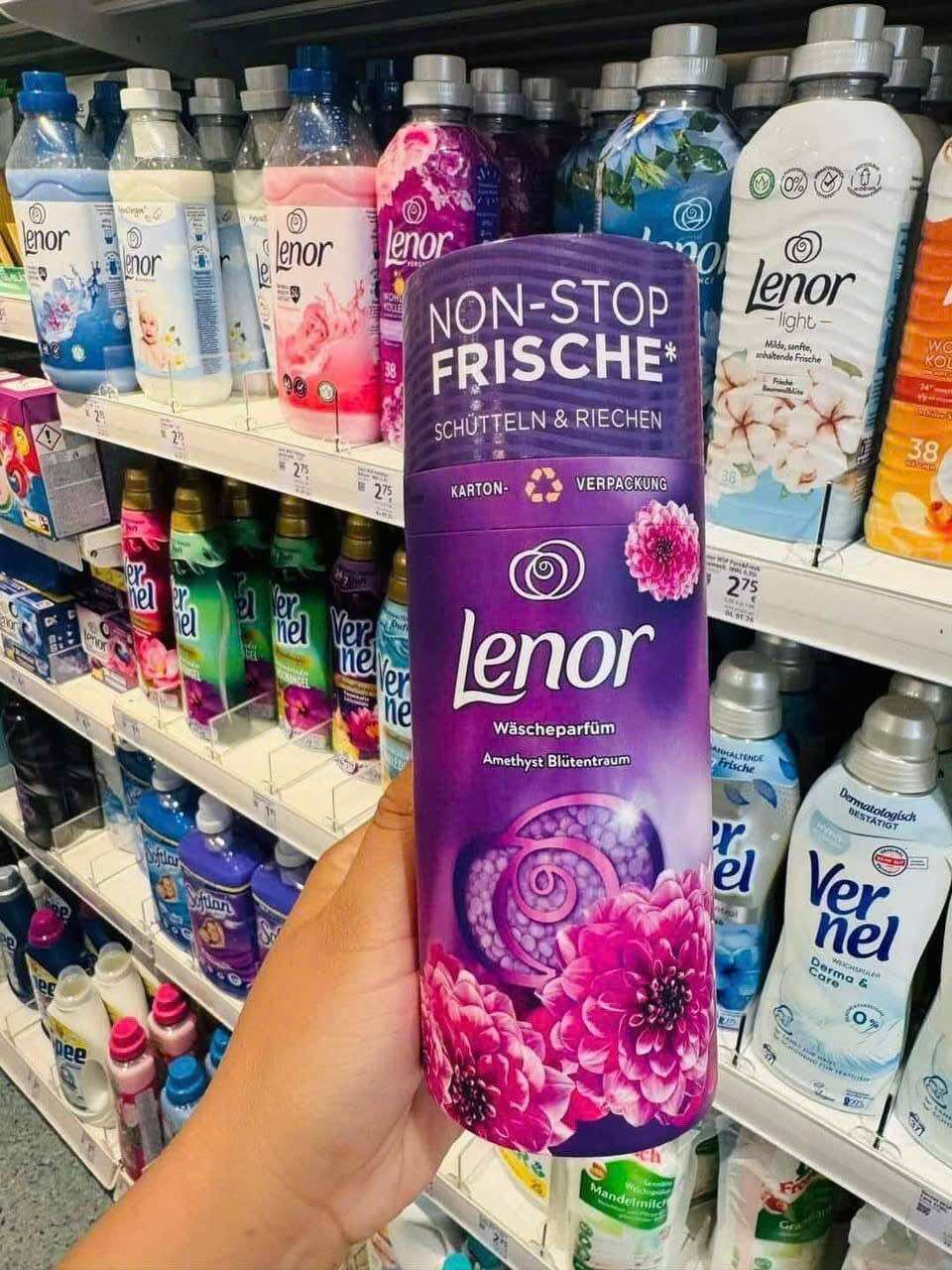 Viên xả vải khô Lenor hàng Đức 210g