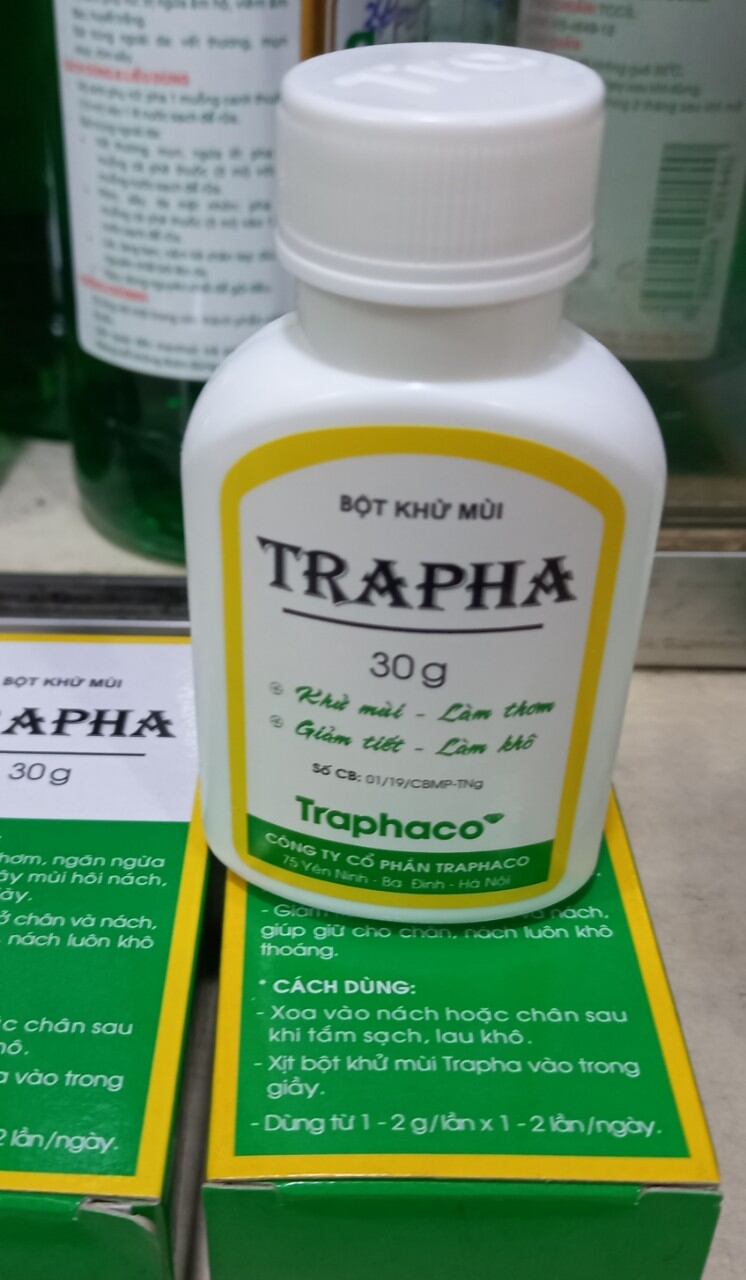 TRAPHA BỘT KHỬ MÙI HÔI GIẦY  1 LỌ