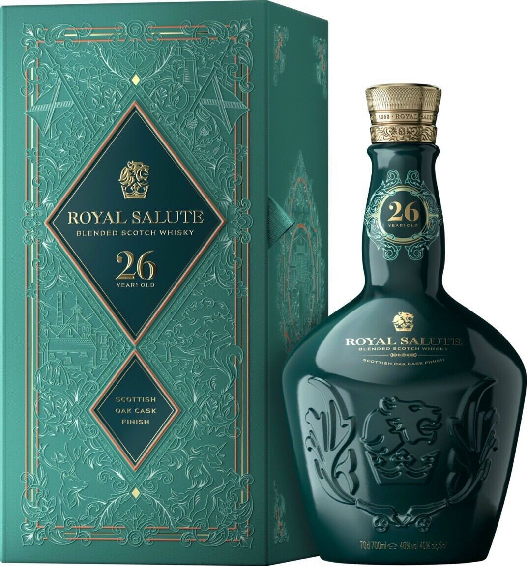 Rư ơu chi vas royal salute 26y! kingdom ltd 700ml, 40% vol! shop ruou thien long