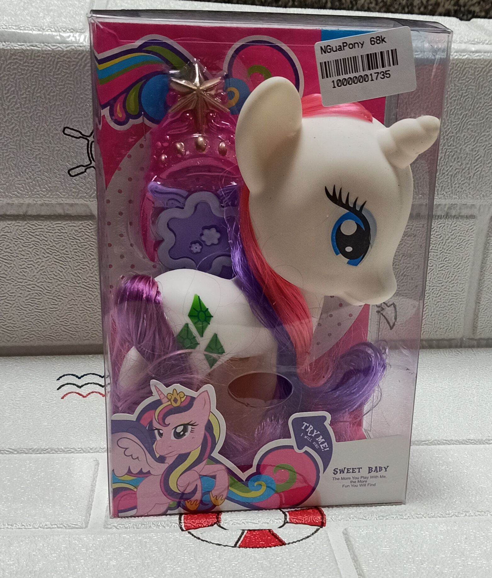 Đồ chơi trẻ em Ngựa Pony- nhân vật phim hoạt hình My Little Pony bằng nhựa cao cấp