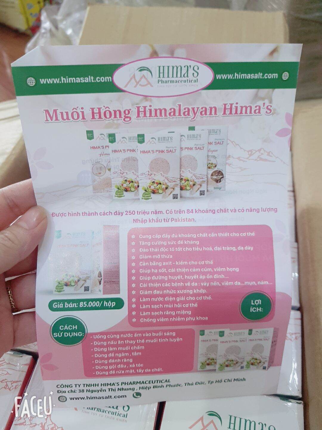 500gr Muối Hồng Himalaya ( Pakistan)