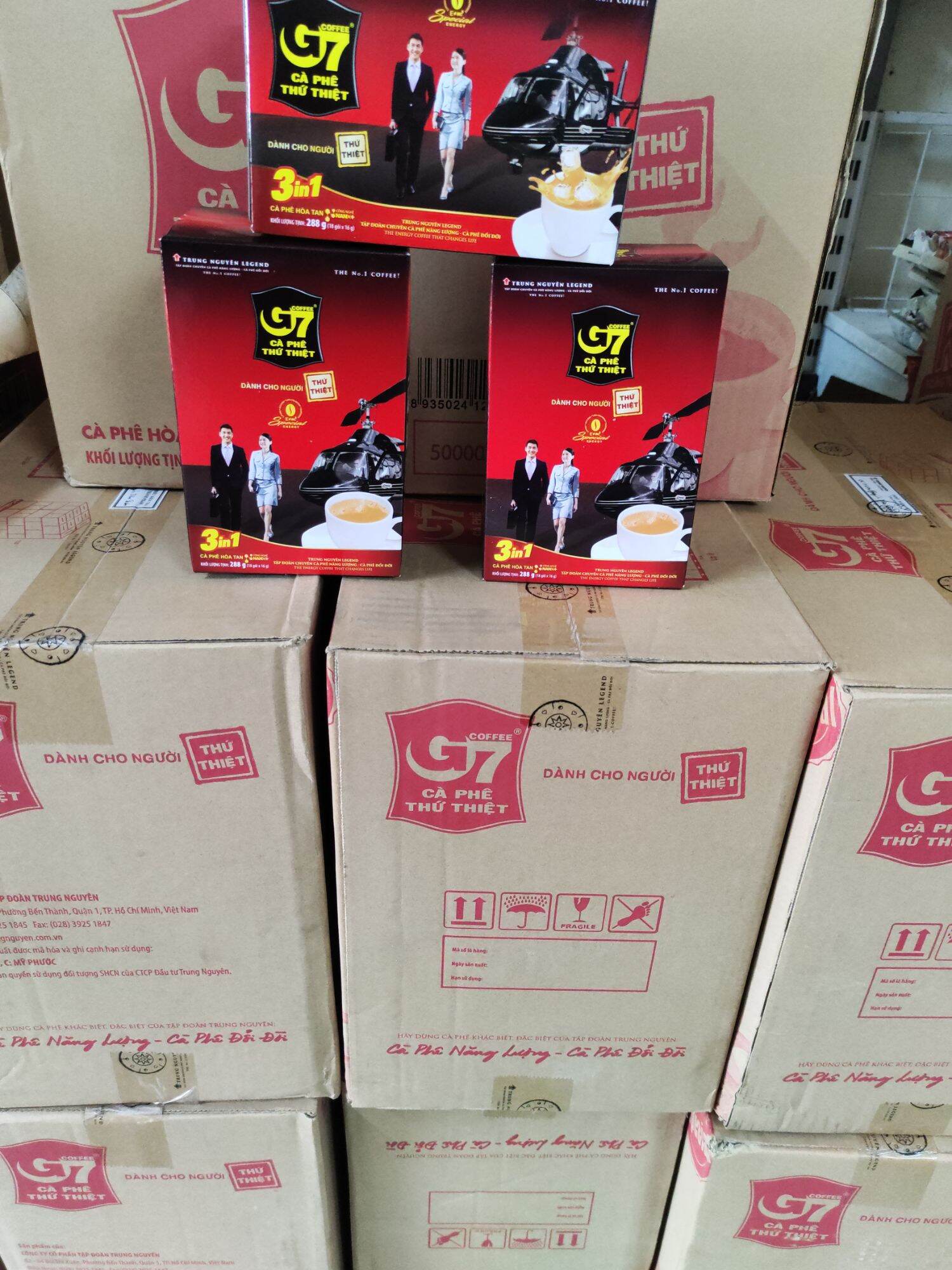 CÀ PHÊ SỮA HÒA TAN G7 3IN1(18 gói ×16g)