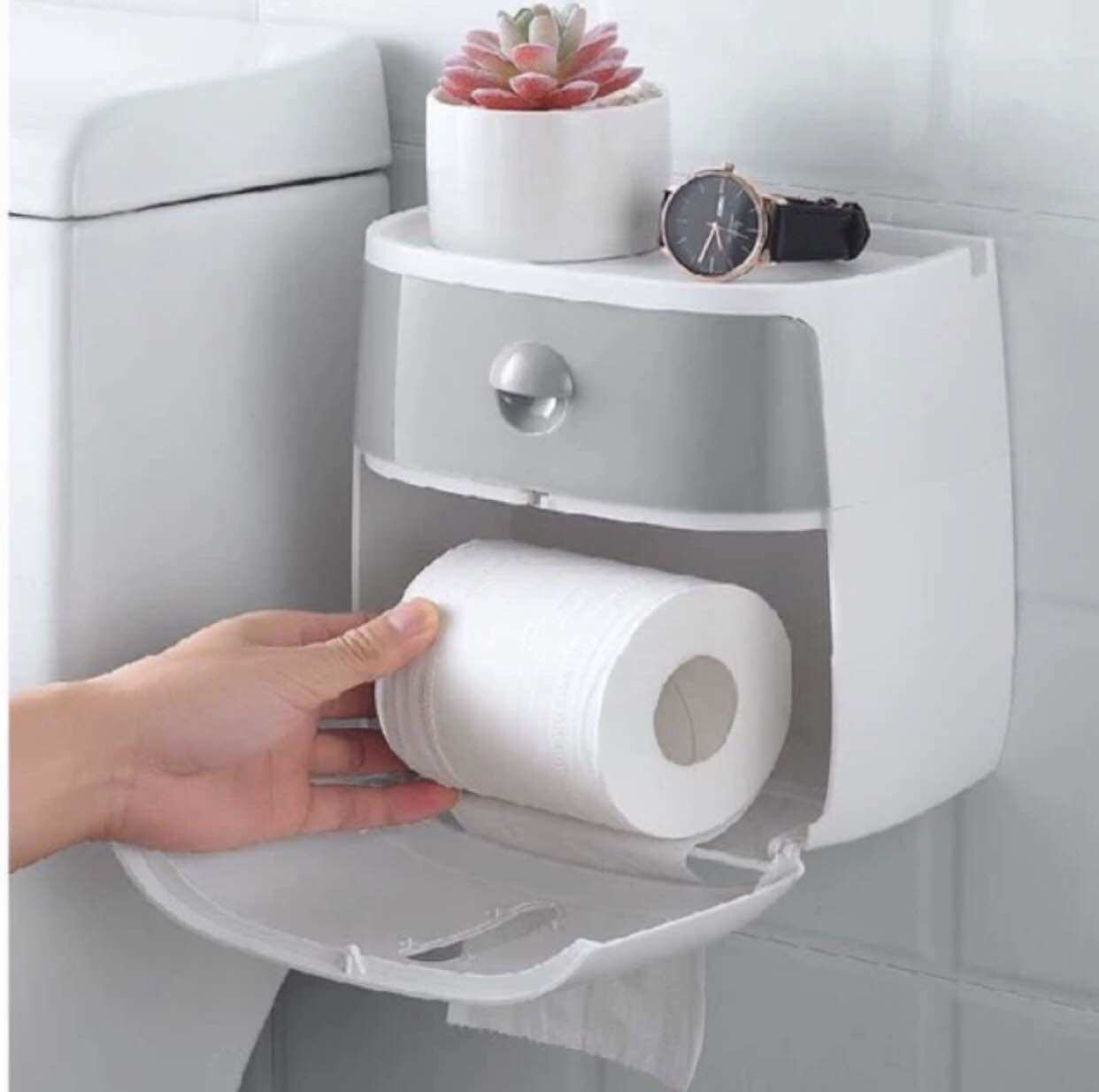 Hộp đựng giấy vệ sinh 2 tầng ecoco