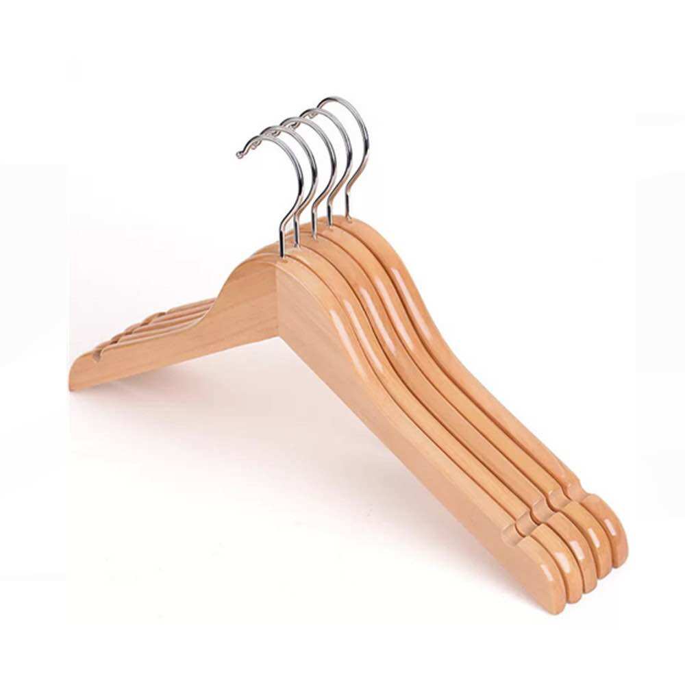 Móc gỗ vàng thanh ngang treo quần áo dài 44,5cm