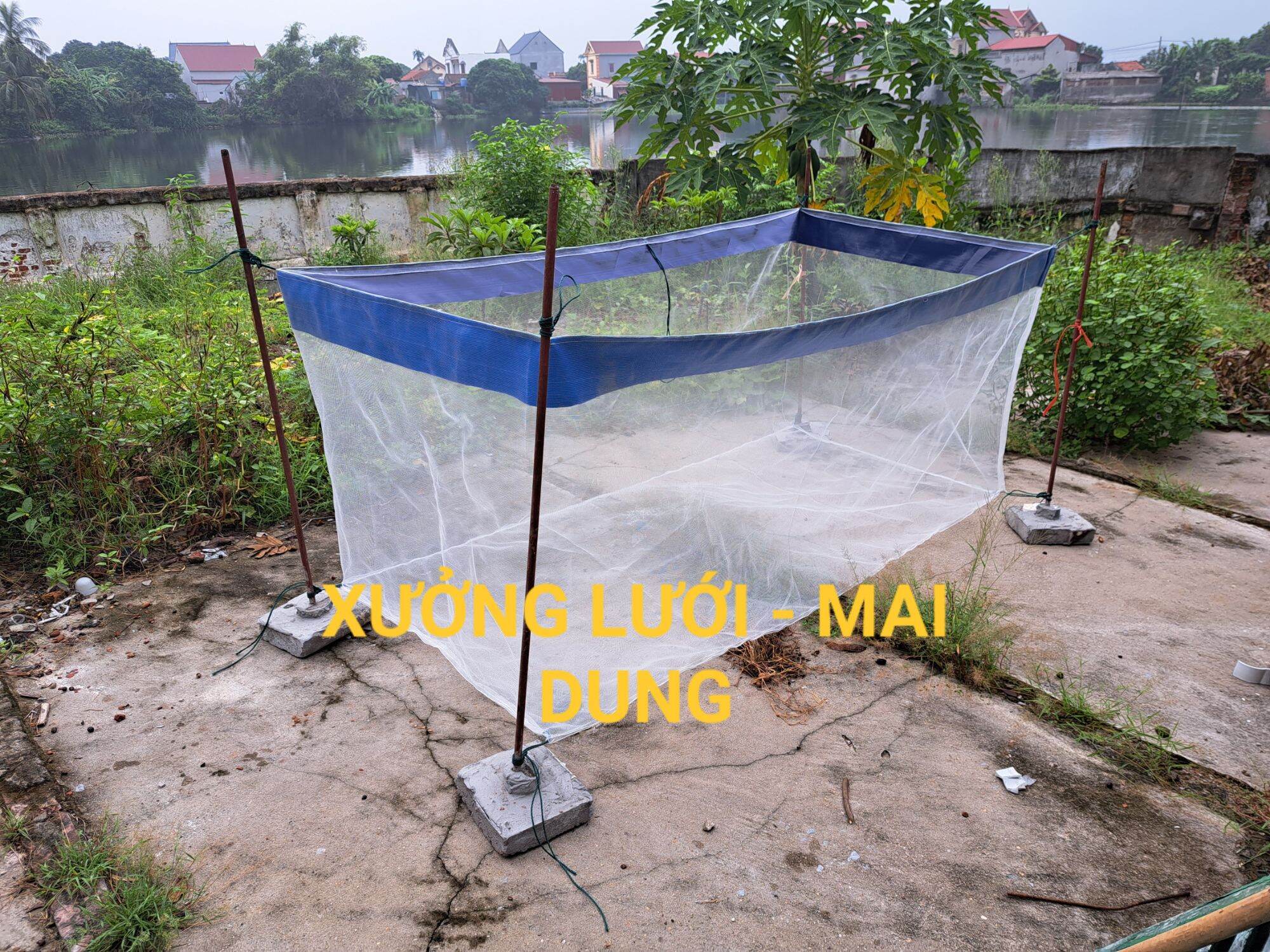 Tráng lồng vèo lưới nuôi ốc ếch cá lươn cua chạch